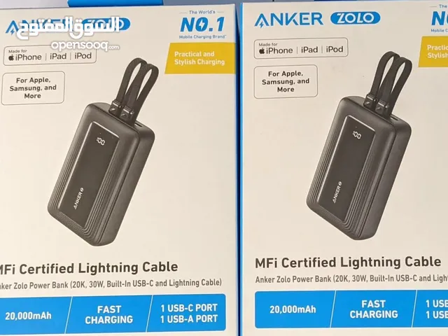 *إعلان حصري!* *باوربانك Anker الأصلي 20000mAh* *المميزات:* - *سعة كبيرة*: 20000mAh، شحن متعدد للأج