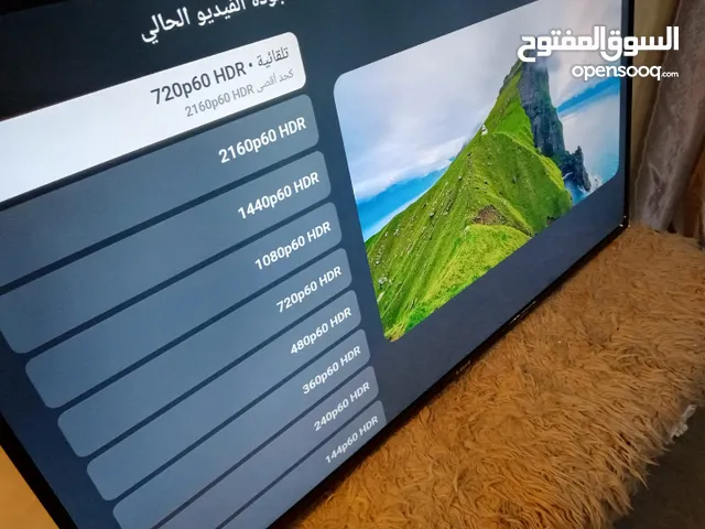 شاشة جولد سكاي حجم 43 انش سمارت بحالة الوكالة مع الأرجل والريموت ب سعر حرررق