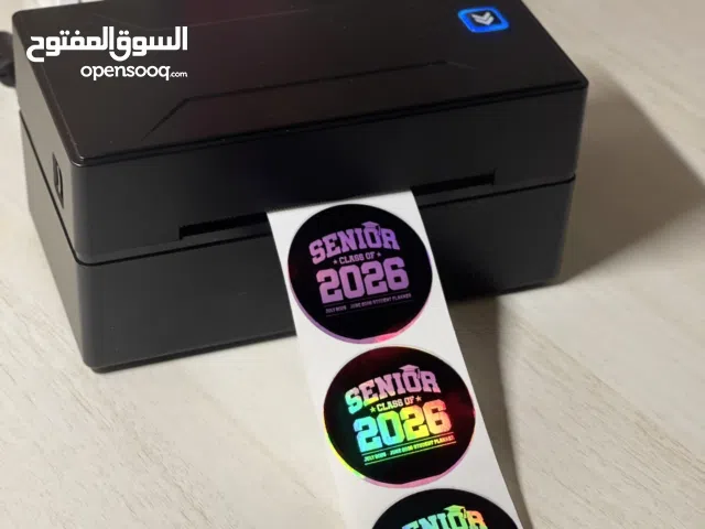 طابعه استيكر بدون حبر نهائياً