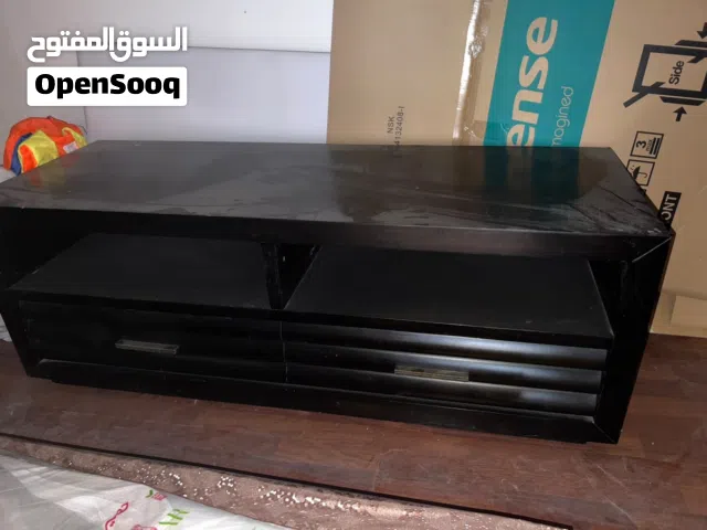 Black TV Stand TV cabinet Floor lamp Floor table