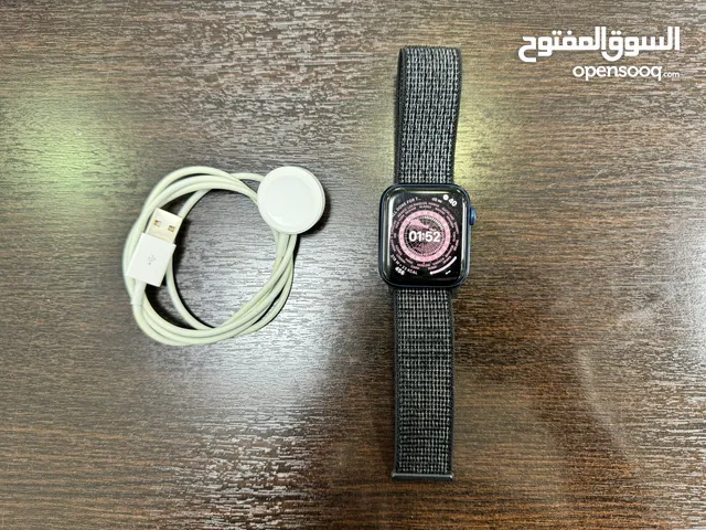 Apple Watch 6 - 44 mm ( Deep Navy Blue ) with Original Nike Sport Loop (Black)