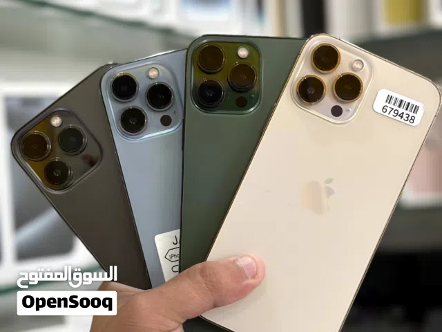 عرض خاص : iPhone 13 pro max 256gb هواتف بحالة الوكالة بدون شموخ أو مشاكل مع ضمان و ملحقات لا يفوتك