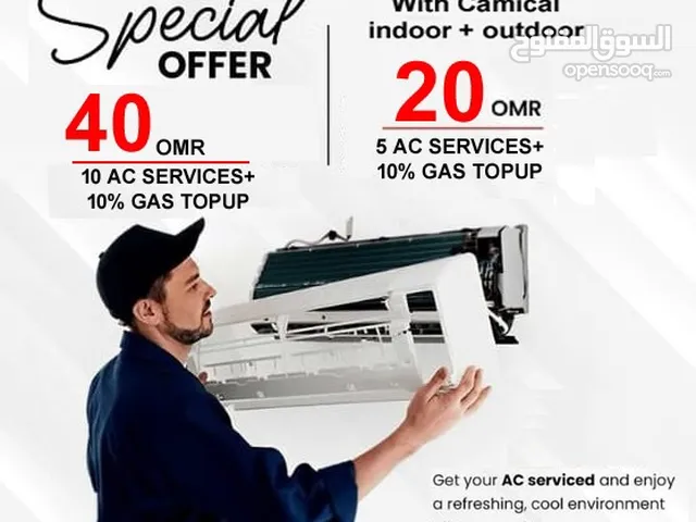 Split AC full Service with chemical 5 OMR