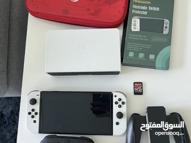 Nintendo Switch OLED with Pro Controller, Limited Edition Mario case, Mario Kart 8 and cables