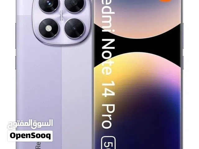 Redmi note 14Pro-5G/ 512-12 كفالة الوكيل الرسمي  اقل سعر بالمملكة  جميع الآوان
