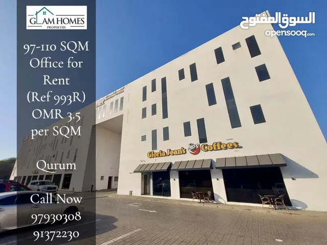 Office Space 97 to 110 Sqm for rent in Qurum REF:993R