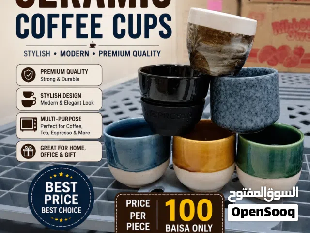 Premium Ceramic Coffee & Tea Cups
