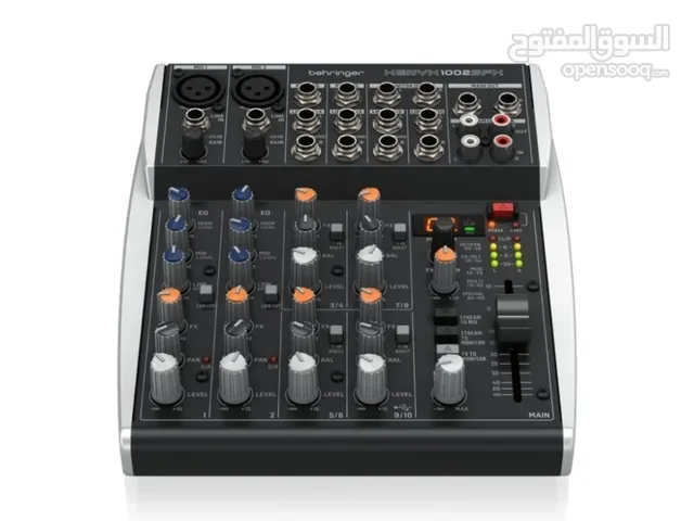 مكسر صوت صغير برنجر 10 قنوات مع مؤثرات احترافية وواجهة متعددة الاستخدامات للبث ولا ستوديو