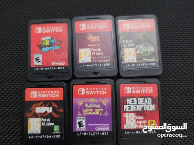 6 Nintendo swicth games