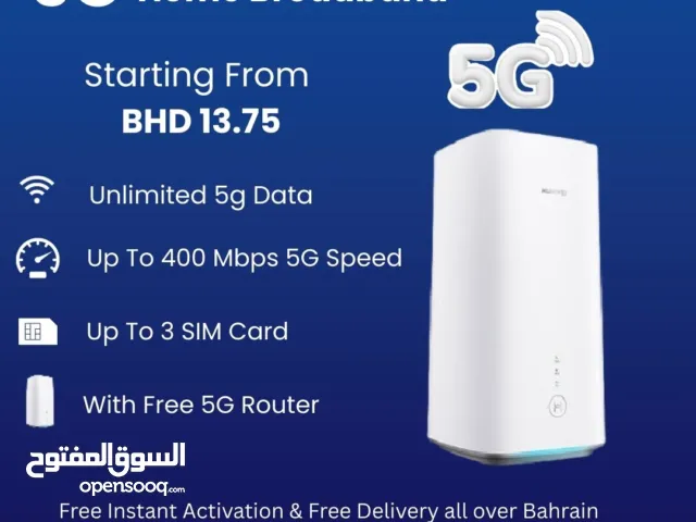 Home 5G internet - Zain High Speed 5G Home Broadband Connectivity (For Home, Shop & Office )