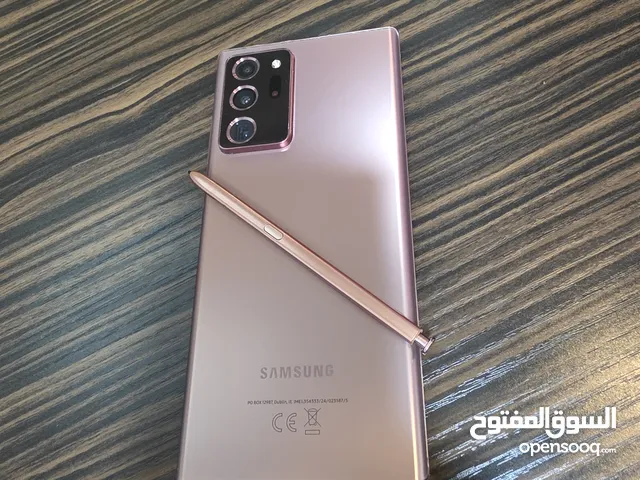 بحال الوكالة Samsung note 20 ultra لون جولد روز