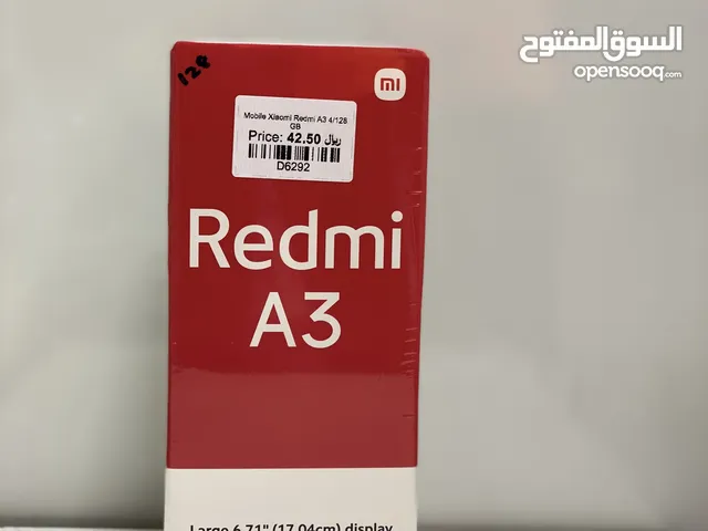 REDMI A3  4GB RAM  128GB STORAGE  DUAL SIM