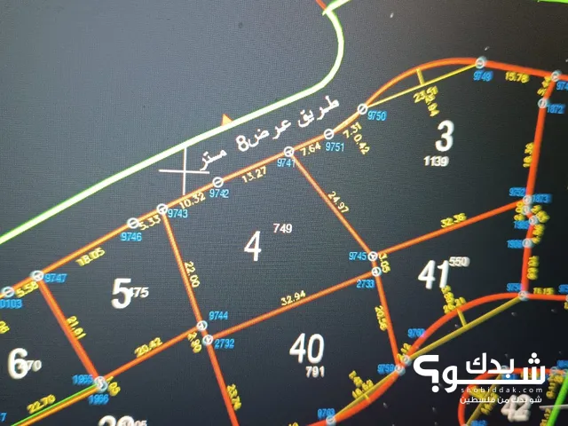نمرتين ارض  بحوض الخضرات   تل  
المساحة 800 تقريبا لكل نمرة