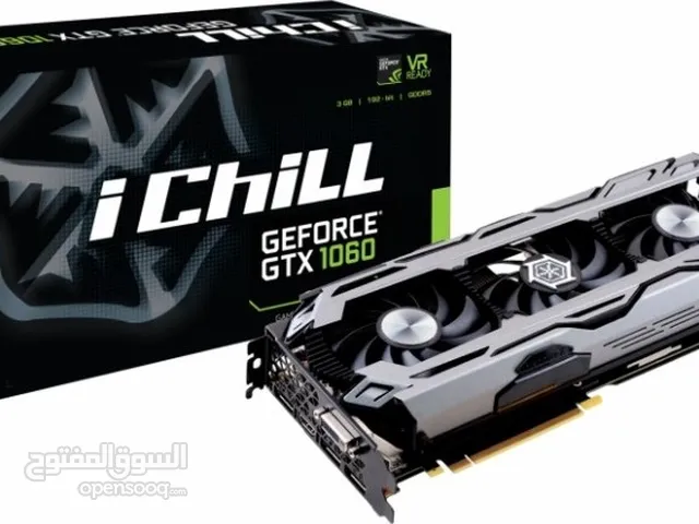 للبيع – كرت شاشة بحالة ممتازة   النوع: GTX 1060 6GB (Inno3D iChill X3 / نسخة احترافية بتبر