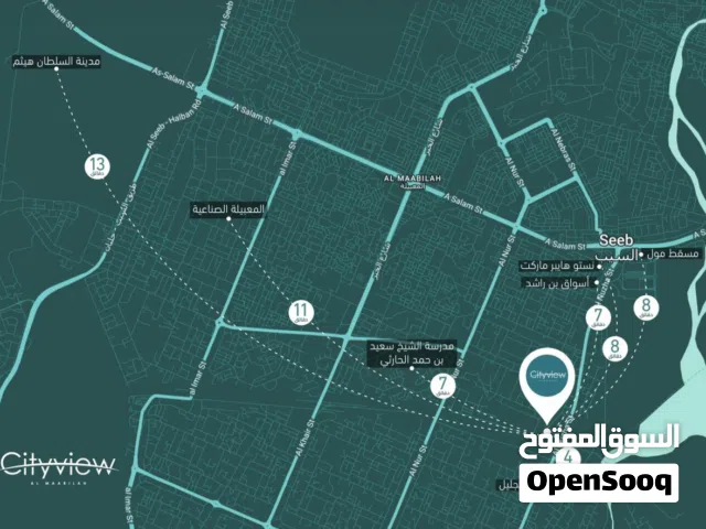 61 m2 1 Bedroom Apartments for Sale in Muscat Al Maabilah