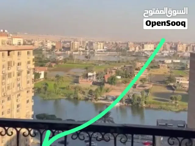 شقة للبيع نص تشطيب على البحر الاعظم واجهة النيل