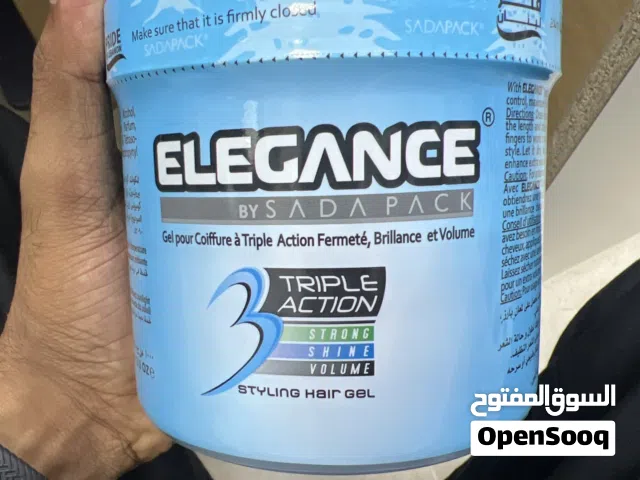 Elegance triple action strong shine volume styling hair gel 1000ml