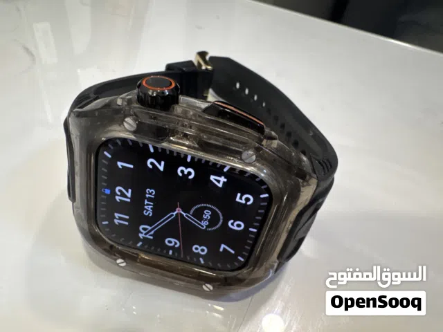 Apple Watch Nike Series 7 45mm + أكثر من 8 أساور وإكسسوارات + حماية كاملة