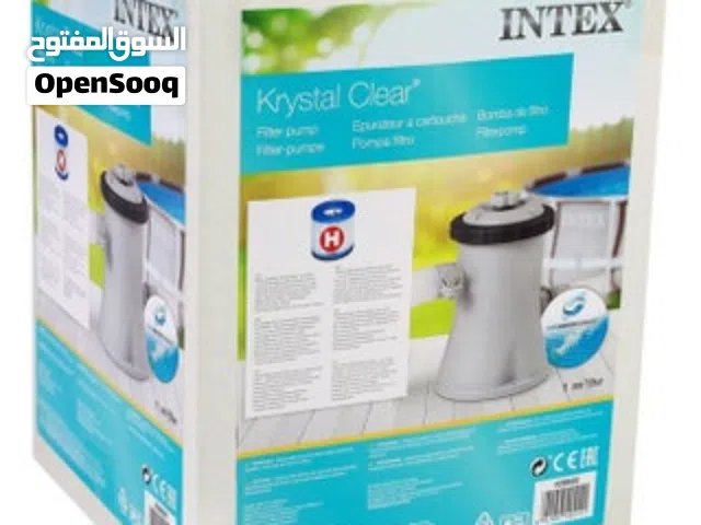 Intex Krystal Clear cartridge filter pump (model 28602) has a flow rate of 1.3 m3/hr (approximately