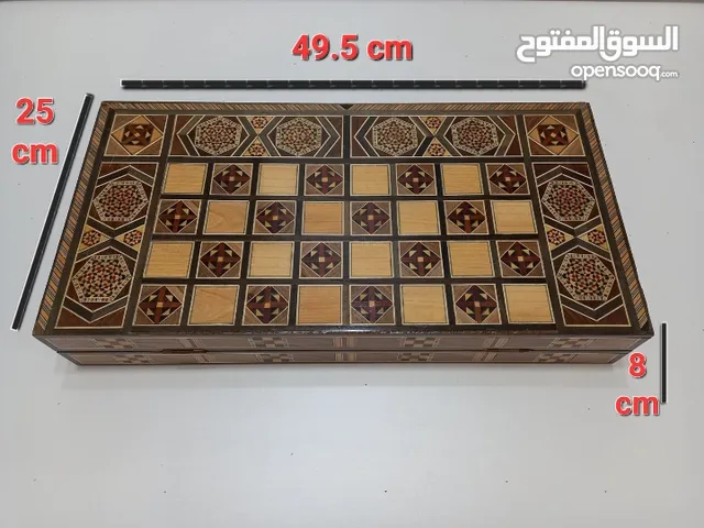 طاولة زهر وشطرنج موزاييك