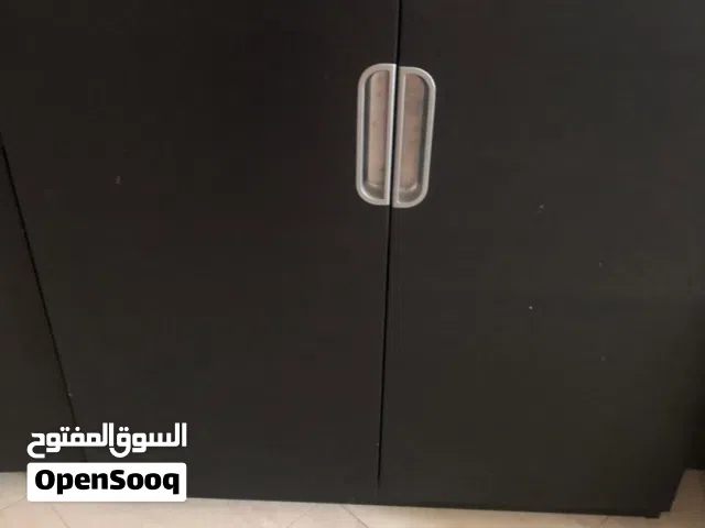 Storage Cabinet, Wooden with front doors, Internal Shelves, Black. IKEA