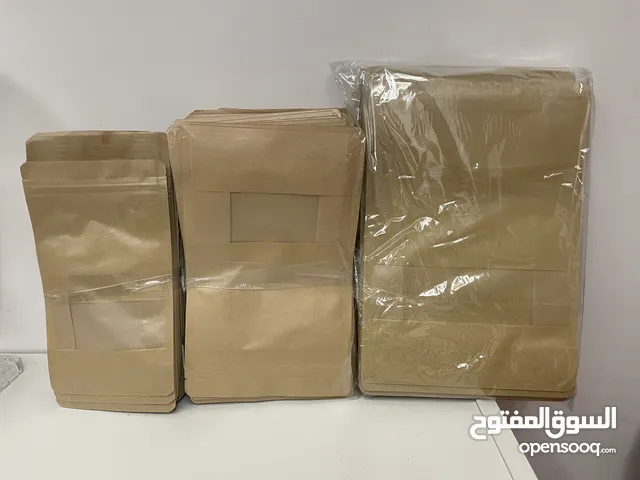 Brown Kraft Paper Bags with Window (minimum 500 pcs: 100 KD!)
