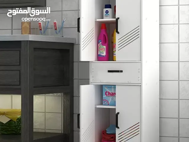 دولاب حمام pvc خزانتين ودرج