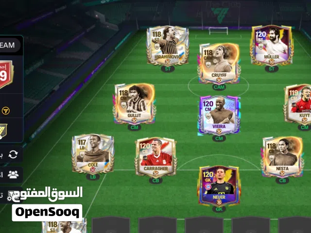 حساب فيفا موبايل 119 حساب اف سي موبايل اوفر 119 FC MOBILE