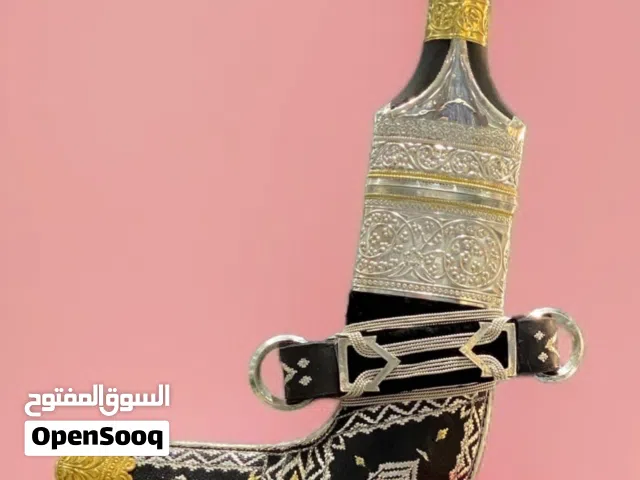 خنجر فضة قرن جاموس