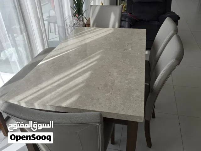 Dinner table with chairs only at 750 dirham