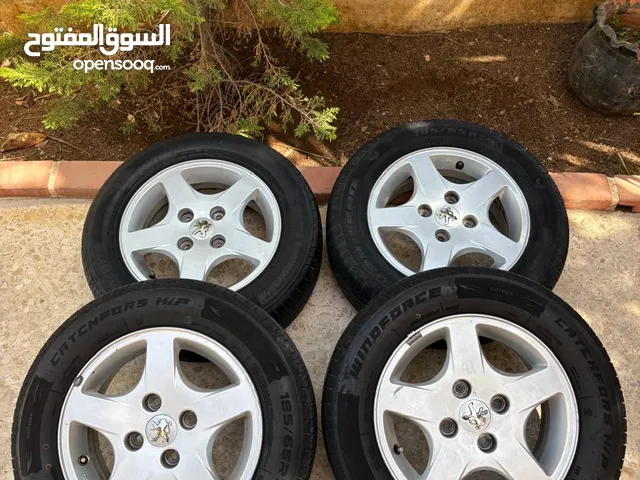جنط بيجو 14 اصلي مع كوشوك جديد