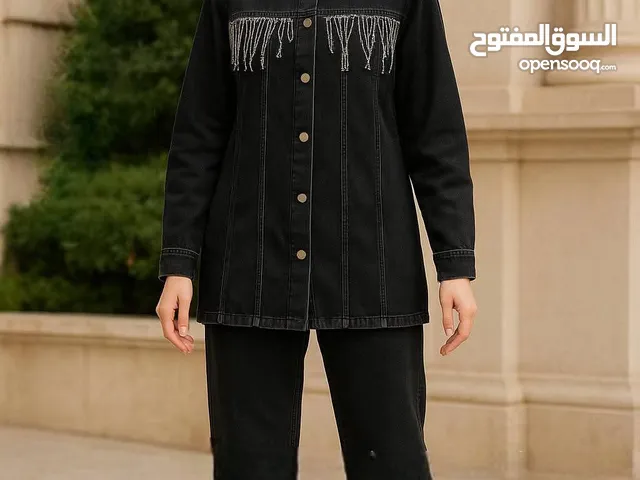 طقـم جينـز قطعتـيـن قميـص وبنطلـون