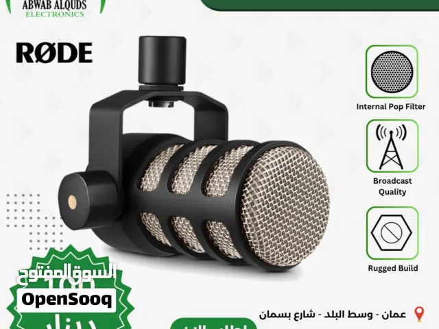 Rode Pod Mic Cardioid Dynamic Broadcast Microphone