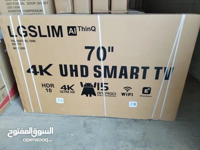 شاشة 70 سمارت 4k و توصيل مجاني