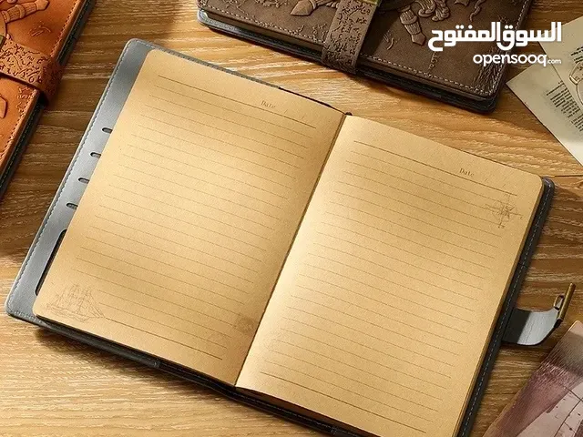 دفتر ملاحظات  بغطاء جلد