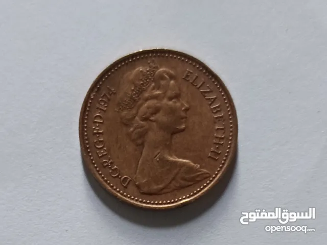 عملة نادرة غير متداولة - 1 قرش جديد المملكة المتحدة 1974 Rare Coin - United Kingdom 1 New Penny