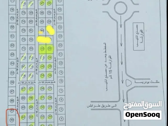 قطعة منطقة بودريسة  بعد المثلث بمسافة 200 م تبعد من الطريق الرئيسي 1000 متر