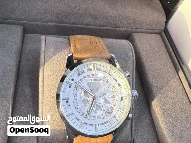 ساعة يد رجالية راقية جداً ومميزة من MONTBLANK الألمانية وصناعة سويسرية بجودة عالية جداً luxury watch