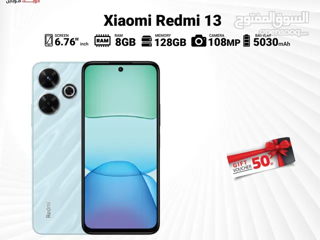 REDMI 13 ( 128GB ) / 8 RAM NEW /// ريدمي 13 ذاكره 128 الرام 8 الجديد