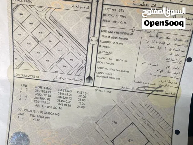ارض للبيع ف محضه بعد لفة المجاري
