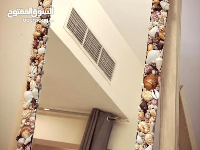 Wall Mirror with Shell Frame - Resin Coated. perfect for bedrooms & entryways.