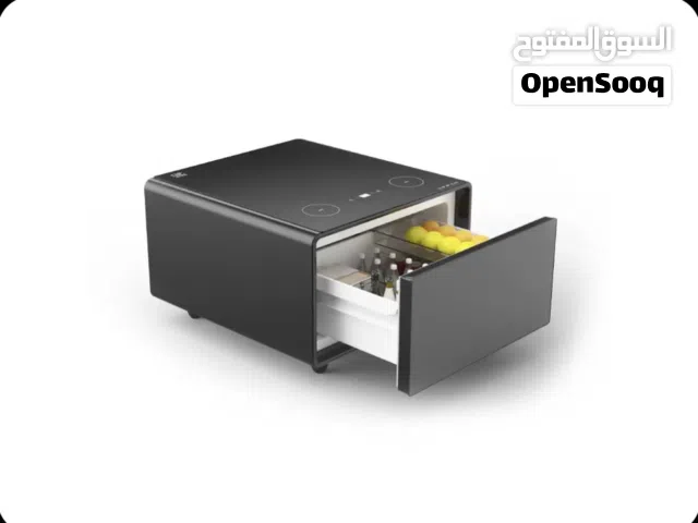 Smart table with fridge and wireless charger