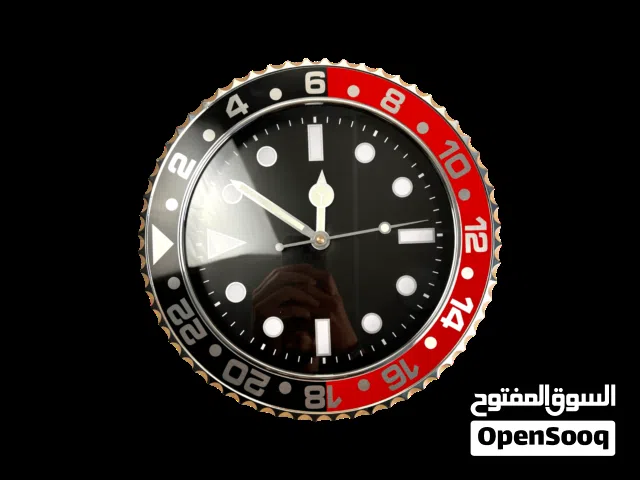ساعه جدارية تصميم رولكس تتوفر بعده الوان والكيمه محدودة