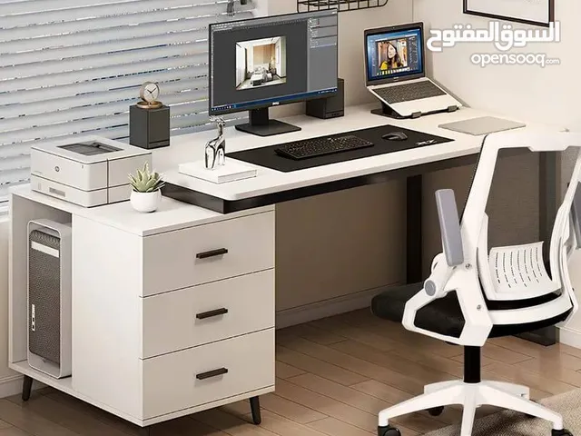 مكتب ابيض مع ادراج قابل للتمدد ha-32