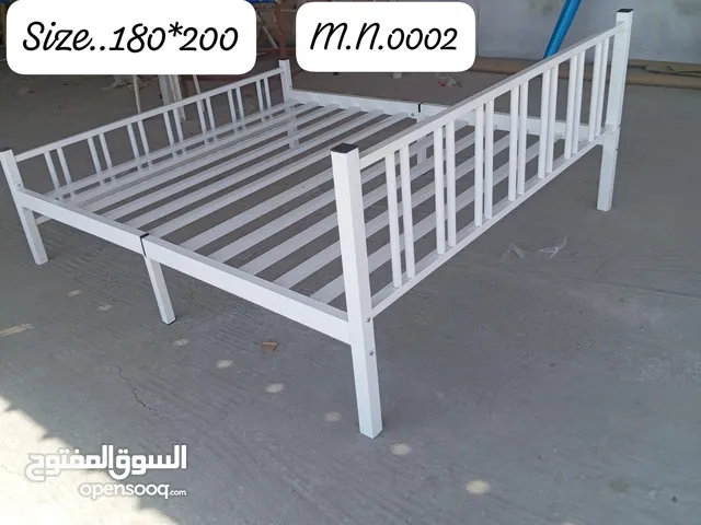 Steel bed with mattress