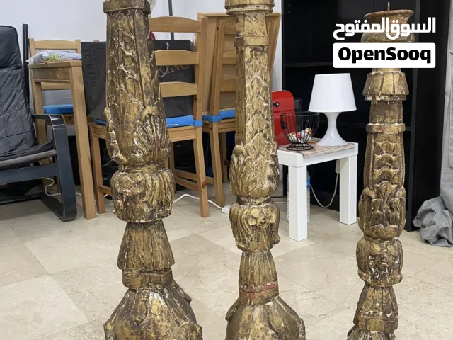 شمعدان نحت خشب