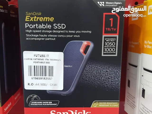 Sandisk Extreme portable ssd 1tb speed 1050mb/s