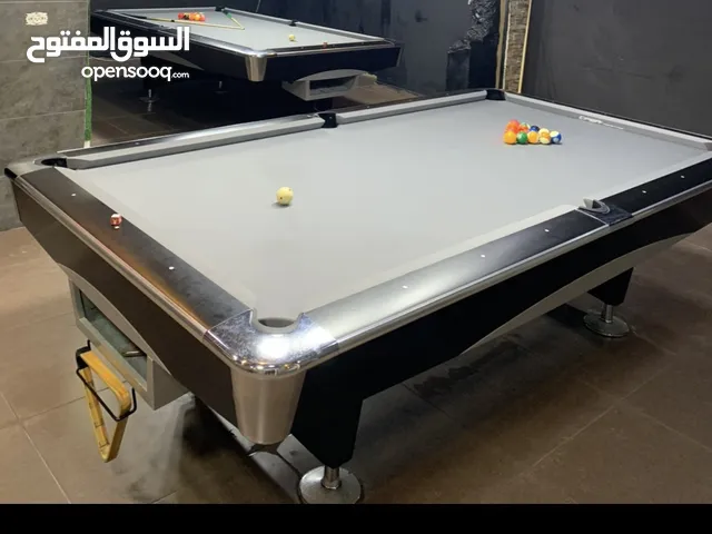 طاولتين بلياردو امريكي شبه جداد خشب ثقيل مستخدمات خمس شهور فقطط بسعرر حلو اتصل وما عليك