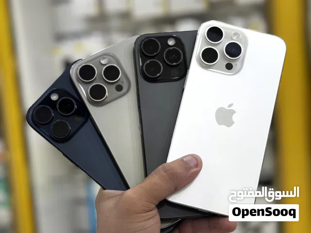 بأقل سعر : iPhone 15 pro max 1024GB - 1TB بالذاكرة العملاقة هواتف بحالة الوكالة و مع ضمان  باقل سعر
