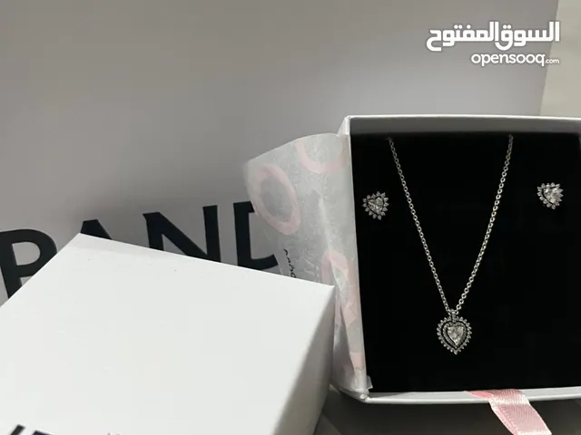 Pandora necklace and earrings